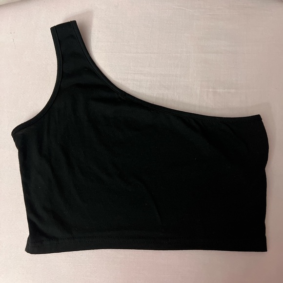O-Ring One-Shoulder Crop Top S - Picture 3 of 3